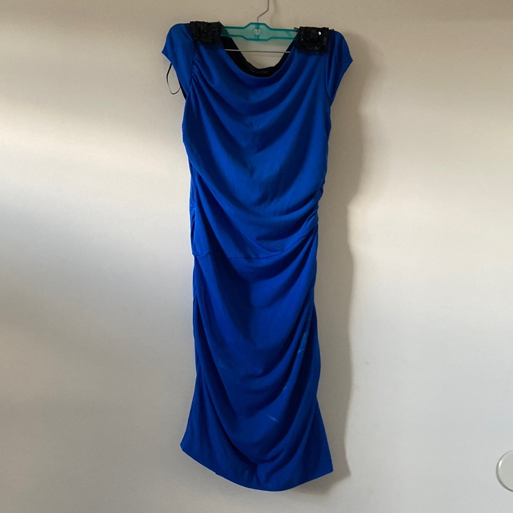 Julie Dillon blue cocktail dress